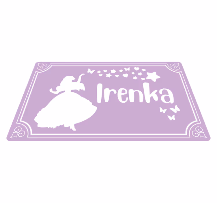 壁画 モアチルドレン 名入れマジックプリンセス - TENSTICKERS