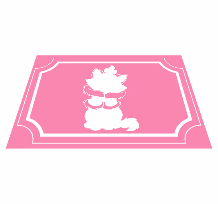 壁画 モアチルドレン 可愛い猫のシルエット - TENSTICKERS