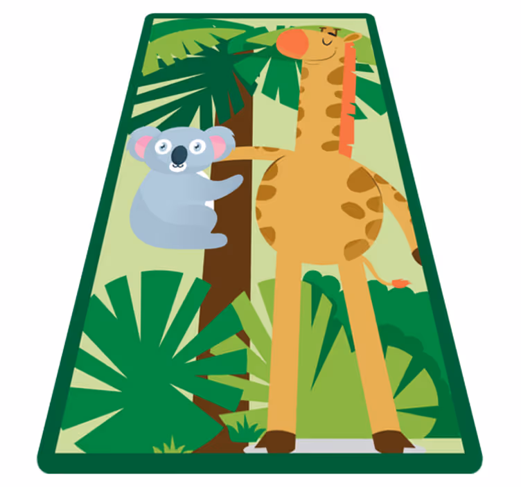 保育園 ビニールマット ジャングルフレンズアドベンチャー - TENSTICKERS