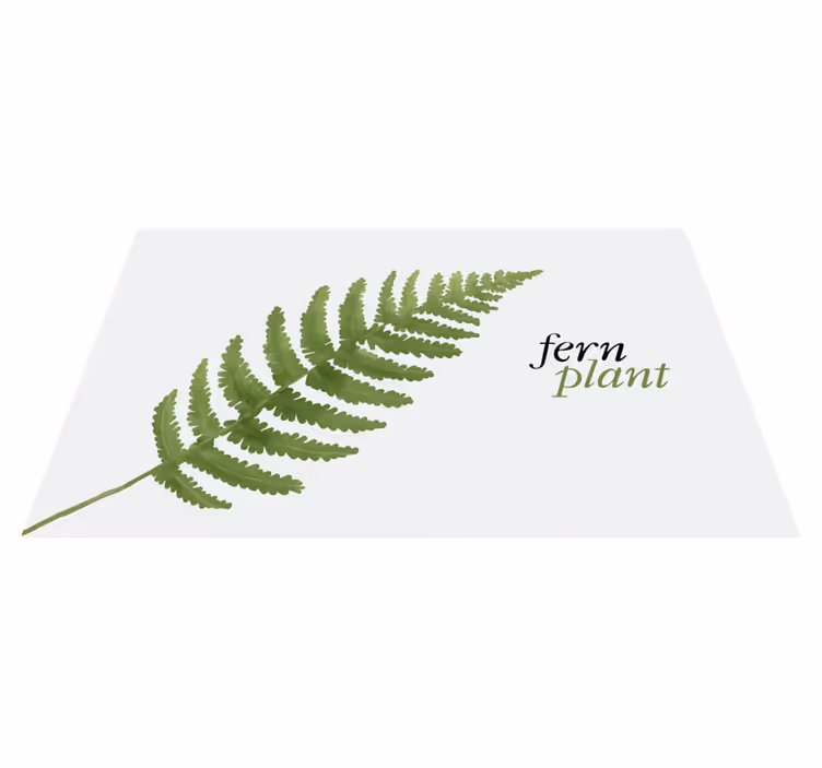 花と植物の壁画シダ植物デザイン - TENSTICKERS
