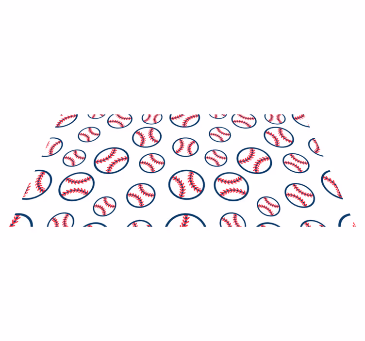 ゲーム ビニールマット 野球柄 - TENSTICKERS