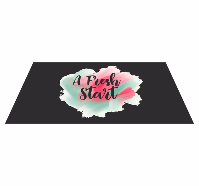 フレーズ ビニールマット 新たなスタート - TENSTICKERS
