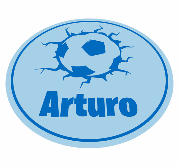 壁画 モアチルドレン 名前入りサッカーボール - TENSTICKERS