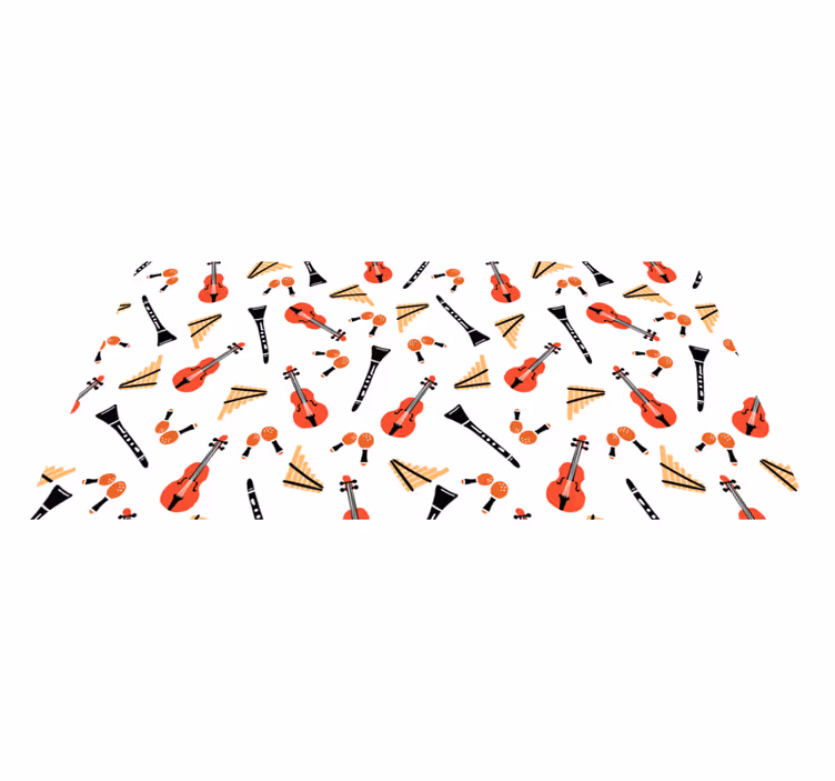 壁画 モアチルドレン 楽器パターン - TENSTICKERS