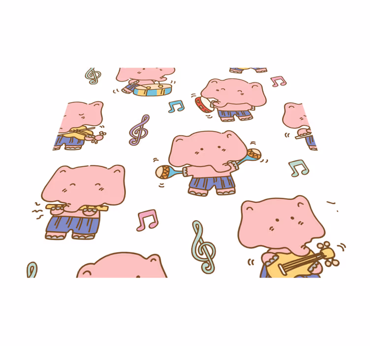 壁画 モアチルドレン ミュージカル・エレファンツのテーマ - TENSTICKERS