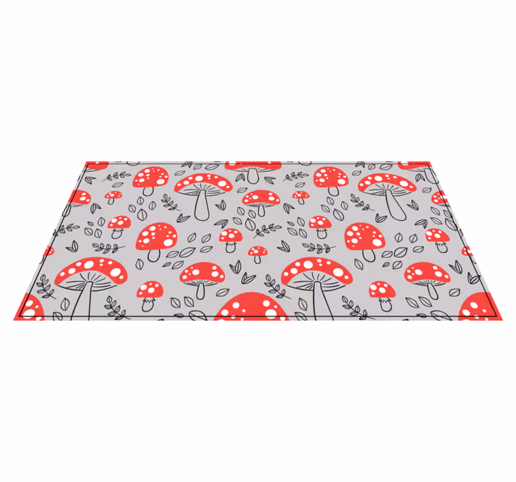 フォトミュラルネイチャー赤いキノコ模様 - TENSTICKERS
