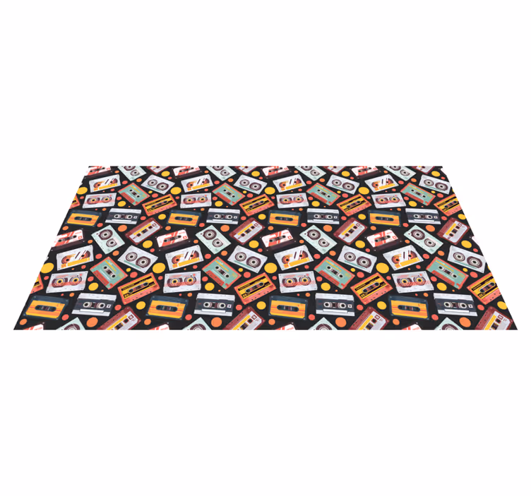 壁画 モアチルドレン ヴィンテージオーディオカセット - TENSTICKERS