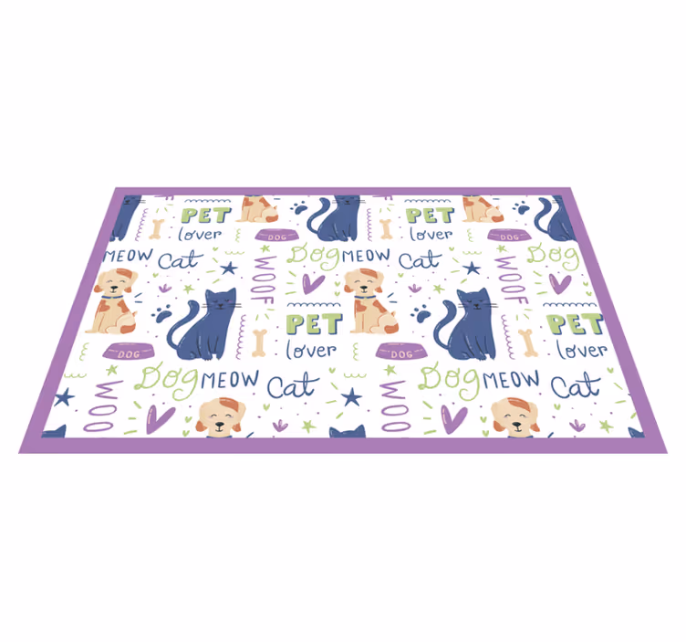 動物 ビニールマット ペット愛好家テーマ - TENSTICKERS