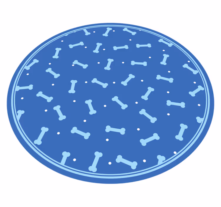 円形 ビニールマット 骨模様プレイ - TENSTICKERS