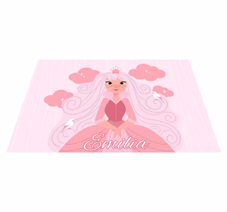 名前 ビニールマット プリンセスキャラクター - TENSTICKERS