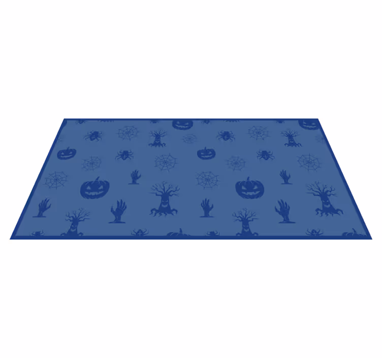 ハロウイン壁画 青い不気味なテーマ - TENSTICKERS