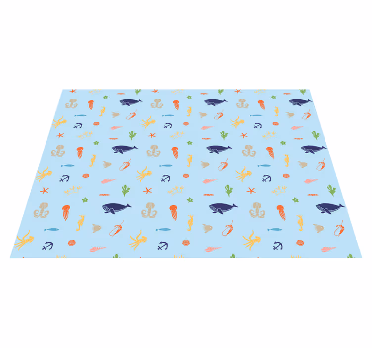子供 ビニールマット 水中の冒険 - TENSTICKERS
