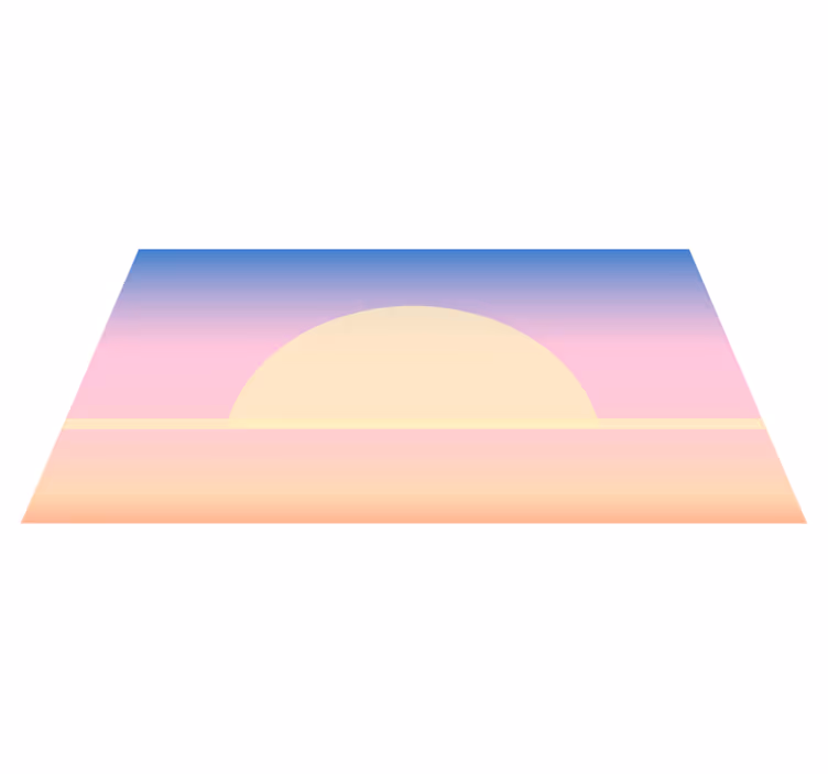 フォトミュラルネイチャー朝焼けのグラデーション - TENSTICKERS