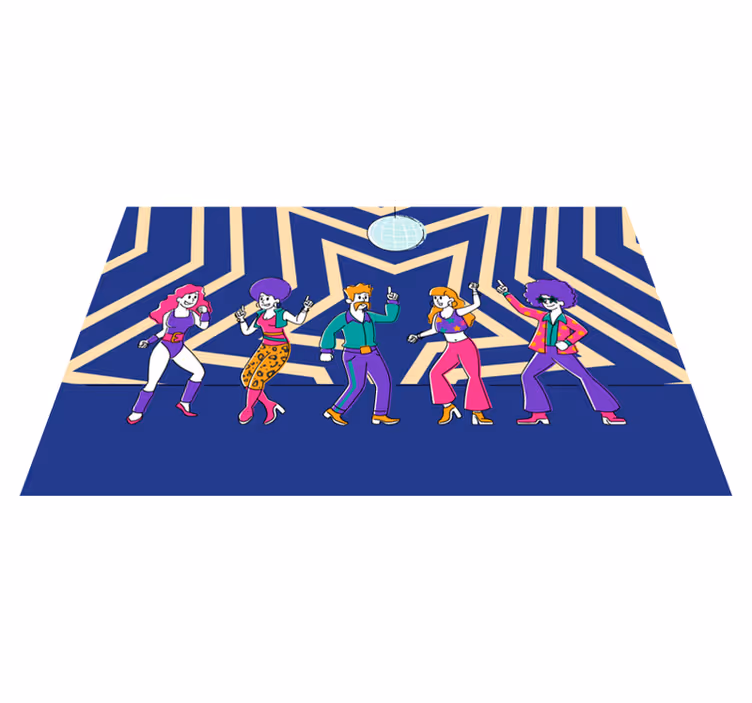 壁画 モアチルドレン ディスコダンスパーティ - TENSTICKERS