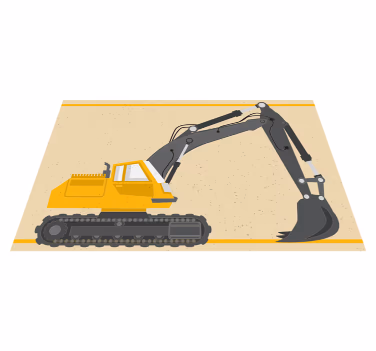 壁画 モアチルドレン 重機のイラスト - TENSTICKERS