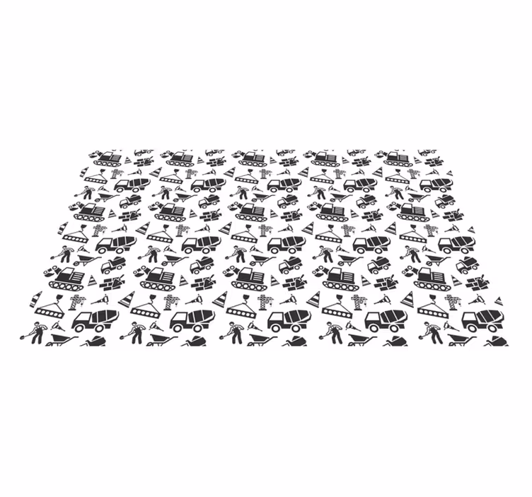 ゲーム ビニールマット 建設車両遊び - TENSTICKERS