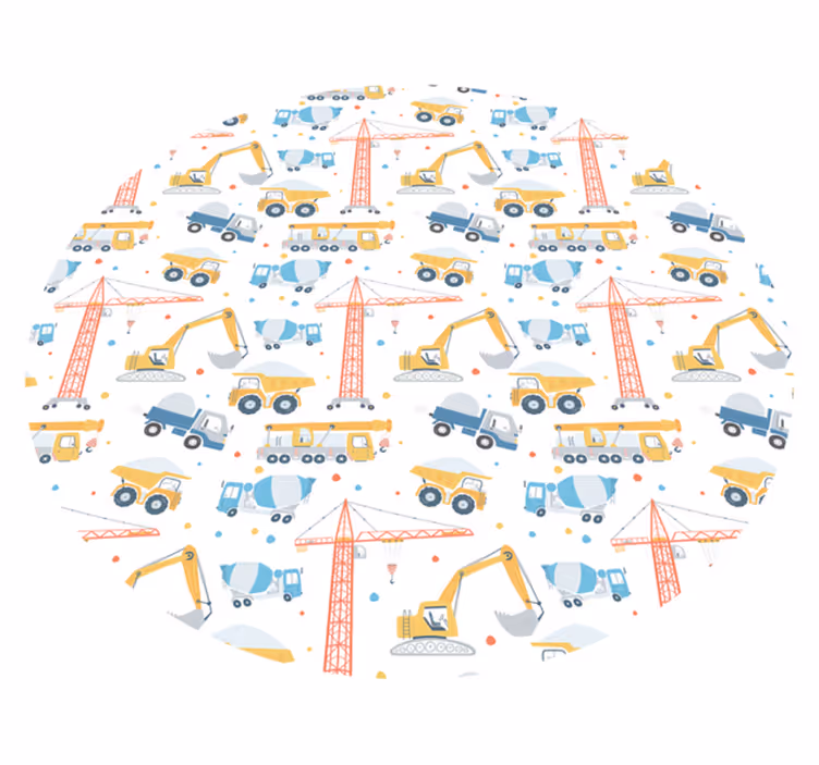 子供 ビニールマット 建設車両 - TENSTICKERS