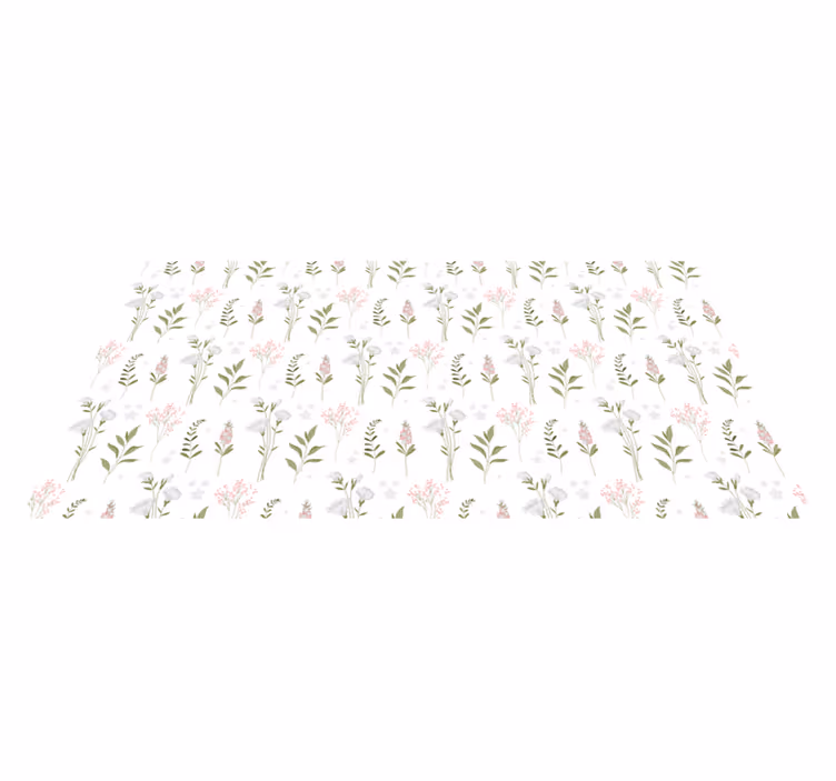 花と植物の壁画パターン美学 - TENSTICKERS