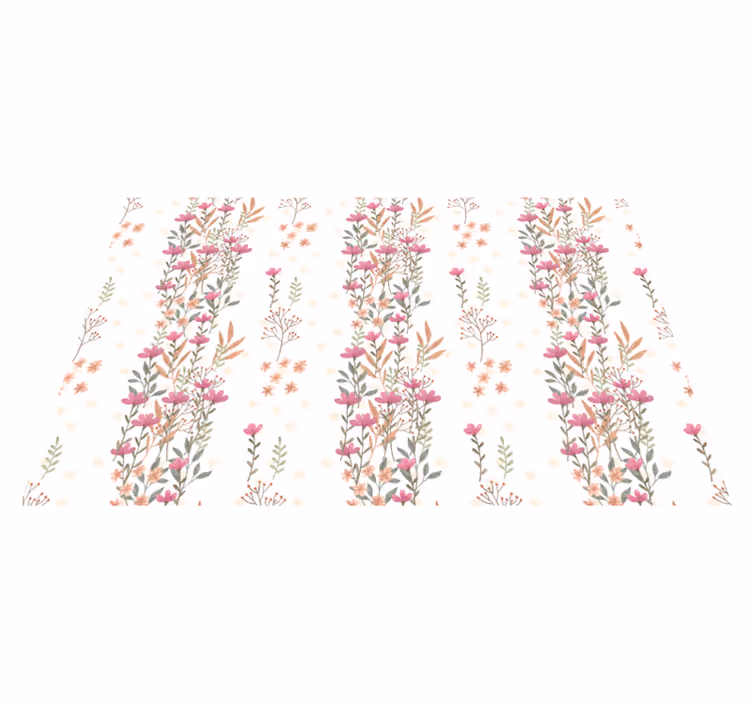 花と植物の壁画花柄モチーフ - TENSTICKERS