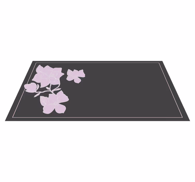 花と植物の壁画ピンクアレンジメント - TENSTICKERS