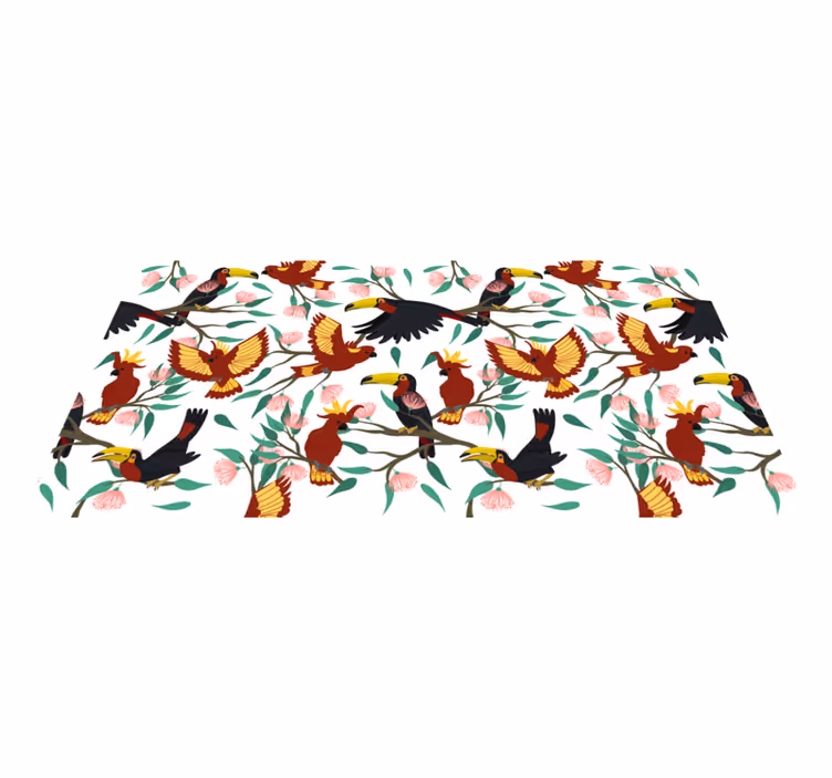 フォトミュラルネイチャー熱帯の鳥たちの喜び - TENSTICKERS