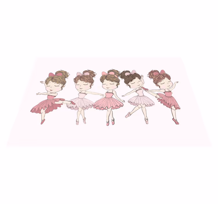 壁画 モアチルドレン バレエダンサーのショーケース - TENSTICKERS