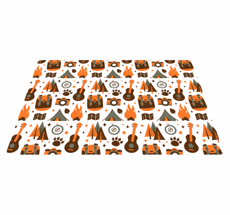 壁画 モアチルドレン 冒険キャンプアイコン - TENSTICKERS