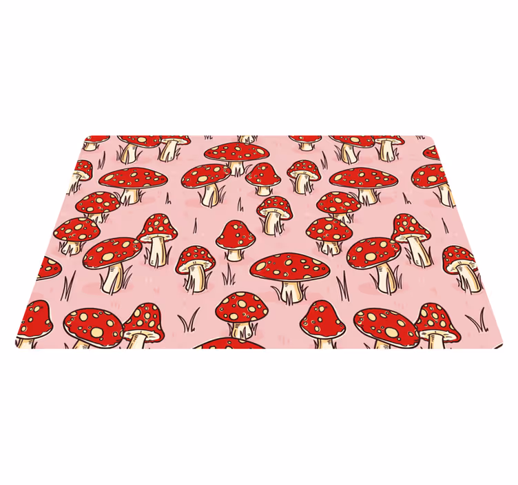 フォトミュラルネイチャー幻想的なキノコ模様 - TENSTICKERS