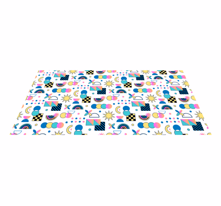 幾何学的なビニールマット活気ある要素 - TENSTICKERS