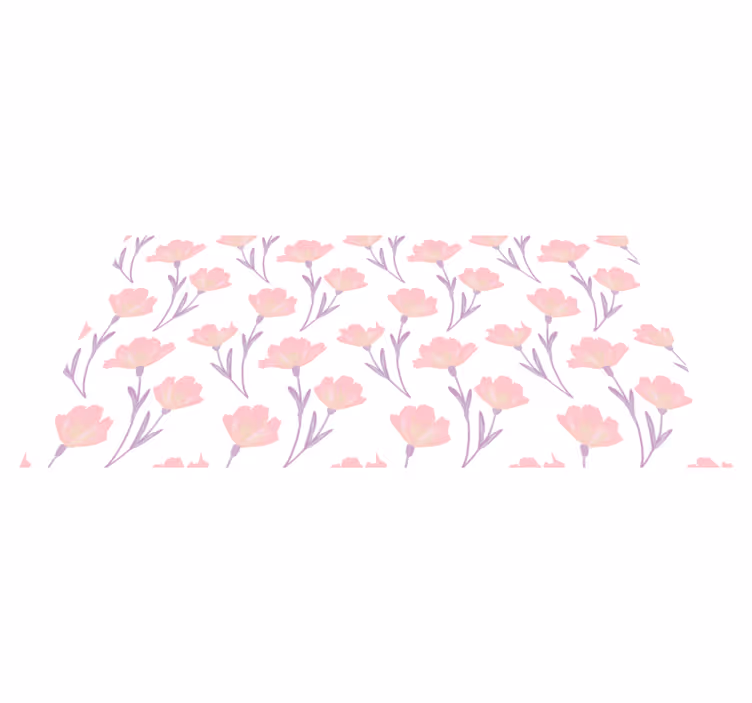 花と植物の壁画柔らかな花柄 - TENSTICKERS
