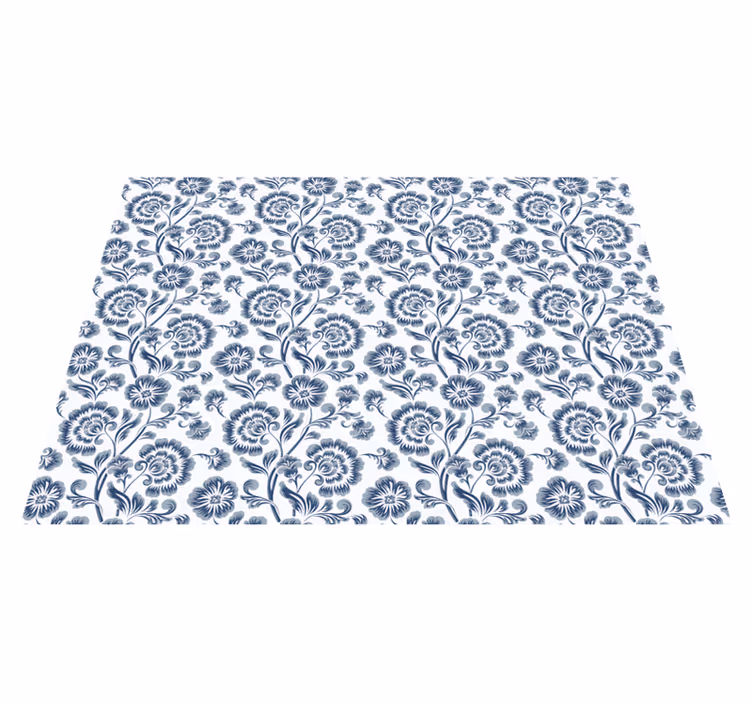 花と植物の壁画 「Floral Elegance Pattern」 - TENSTICKERS