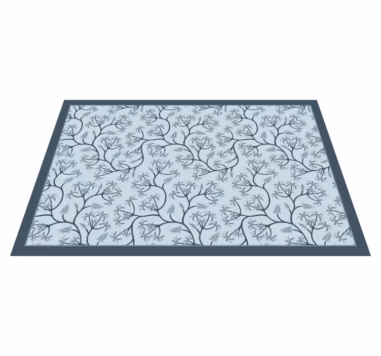 花と植物の壁画 植物のシルエットパターン - TENSTICKERS