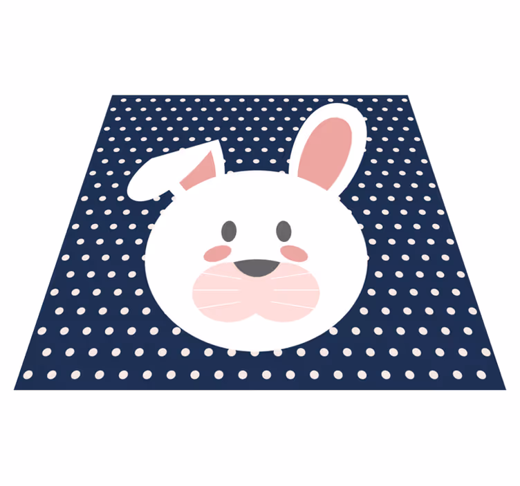 保育園 ビニールマット 気まぐれなウサギのモチーフ - TENSTICKERS