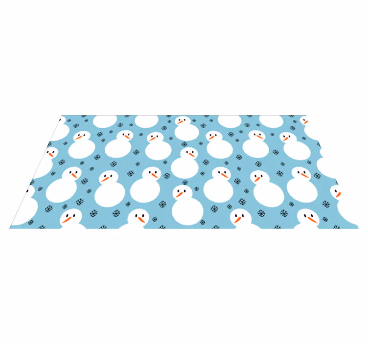 クリスマスの壁画 雪だるまのお祝いの表面 - TENSTICKERS