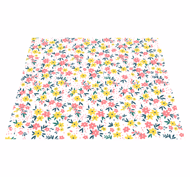 花と植物の壁画 花柄の春のキャンバス - TENSTICKERS