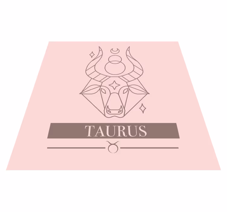 フレーズ ビニールマット 牡牛座の星座 - TENSTICKERS