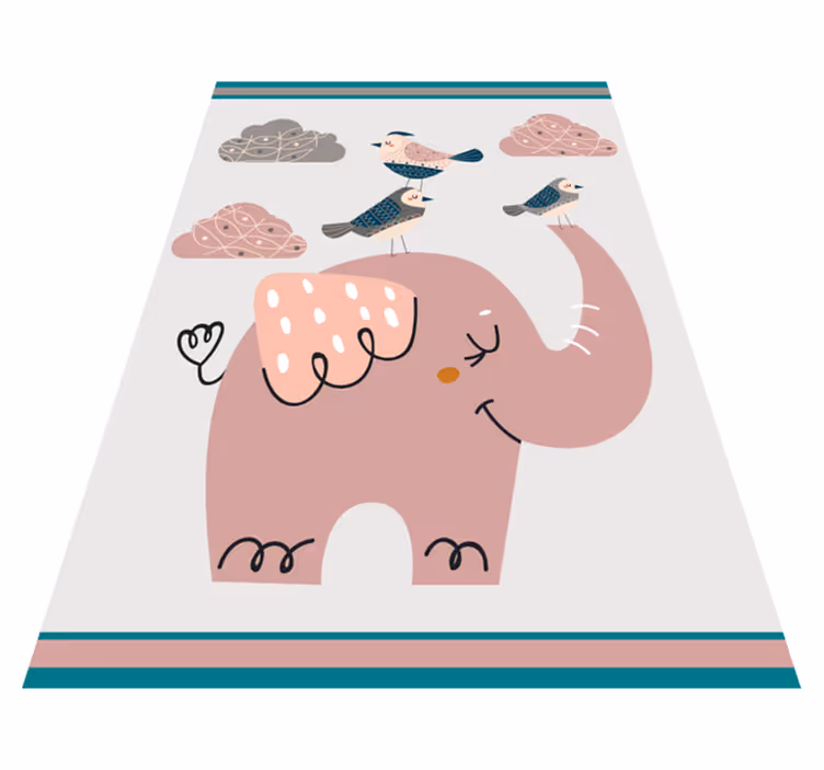 子供 ビニールマット 象の遊び時間 - TENSTICKERS