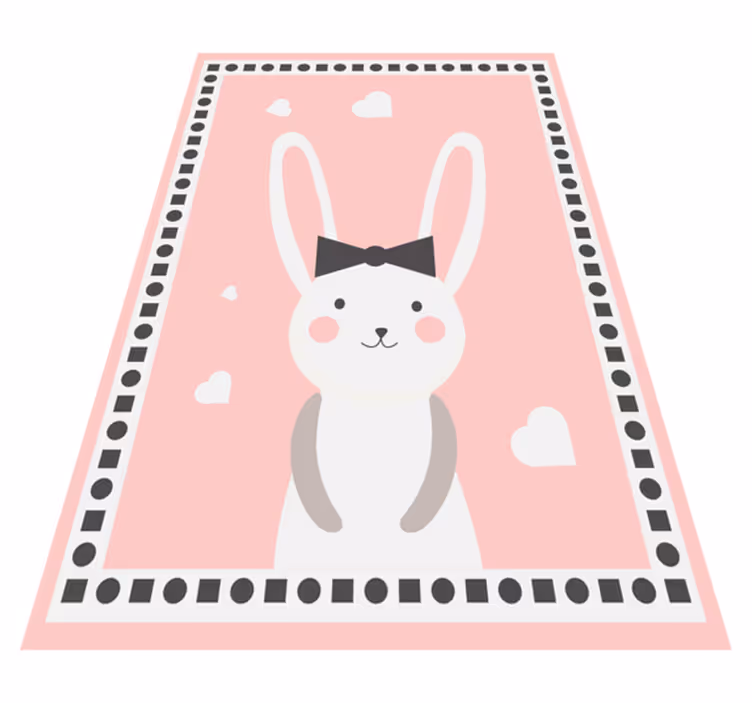 保育園 ビニールマット ウサギの保育園の装飾 - TENSTICKERS