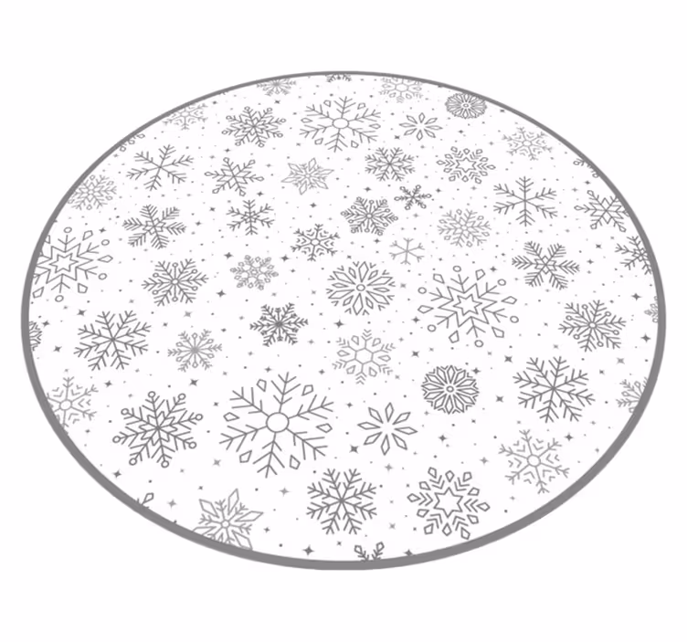 クリスマスの壁画 休日の雪片 - TENSTICKERS