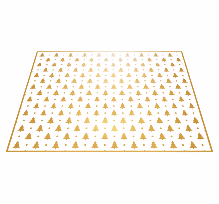 クリスマスの壁画 お祝いの木の模様 - TENSTICKERS