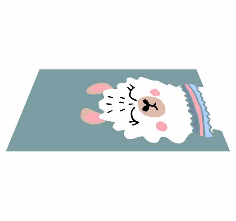 保育園 ビニールマット 子羊のイラスト - TENSTICKERS