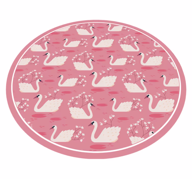 保育園 ビニールマット 白鳥の湖の静けさ - TENSTICKERS