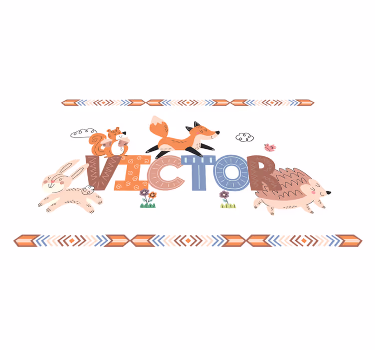 名前 ビニールマット カスタマイズ可能な生き物 - TENSTICKERS