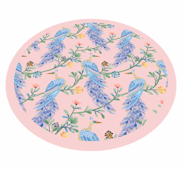 花と植物の壁画 羽毛植物 - TENSTICKERS