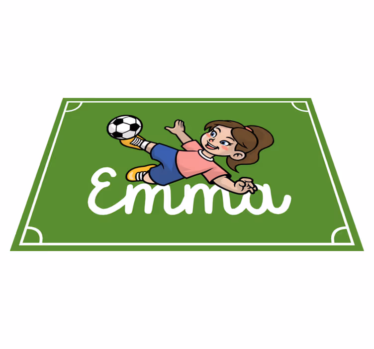 名前 ビニールマット サッカー場テーマ - TENSTICKERS