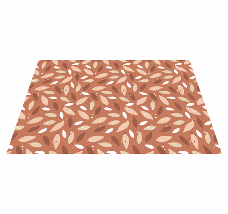 花と植物の壁画 葉っぱ模様 - TENSTICKERS
