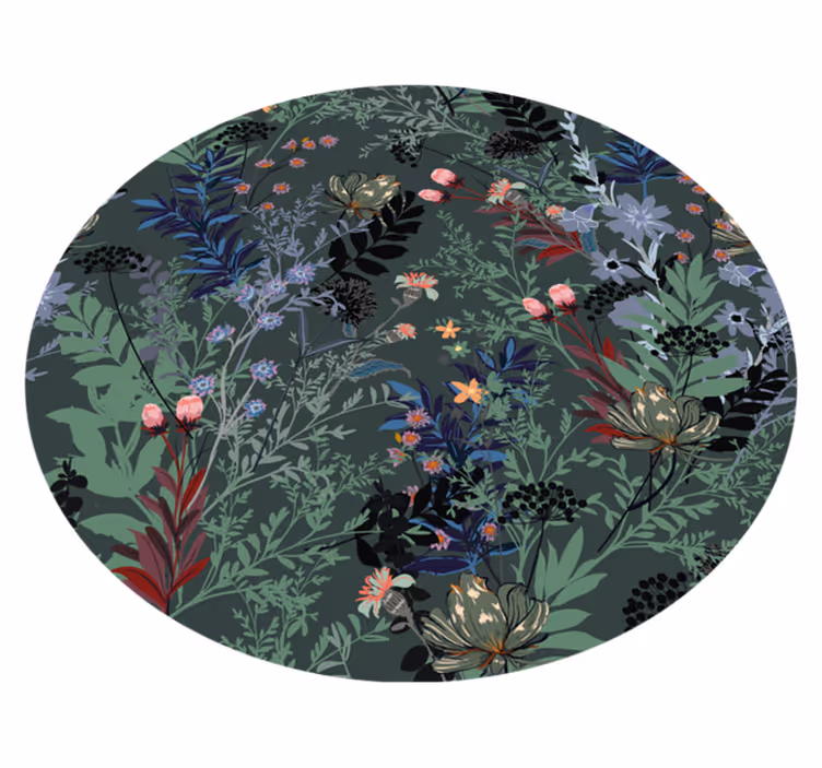花と植物の壁画 植物モチーフ - TENSTICKERS