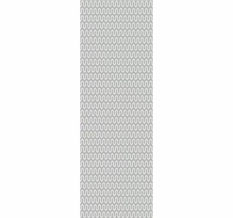 幾何学的壁紙滑らかな波模様 - TENSTICKERS