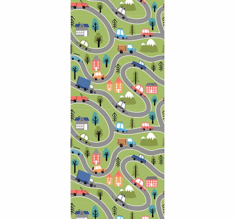 風景 壁紙 曲がりくねった道の景色 - TENSTICKERS