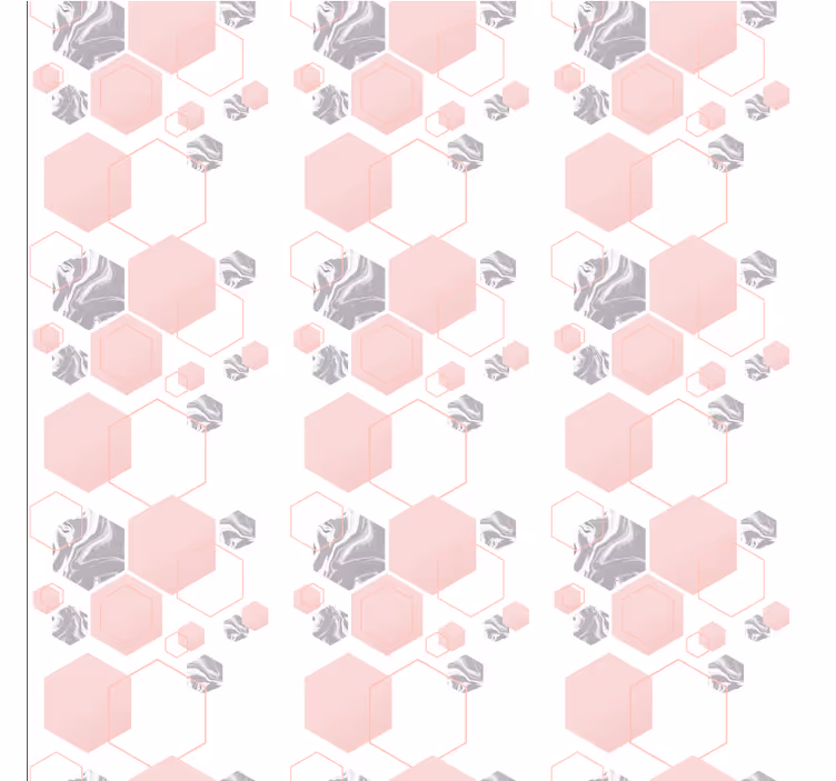 幾何学的壁紙ハニカムパターンデザイン - TENSTICKERS